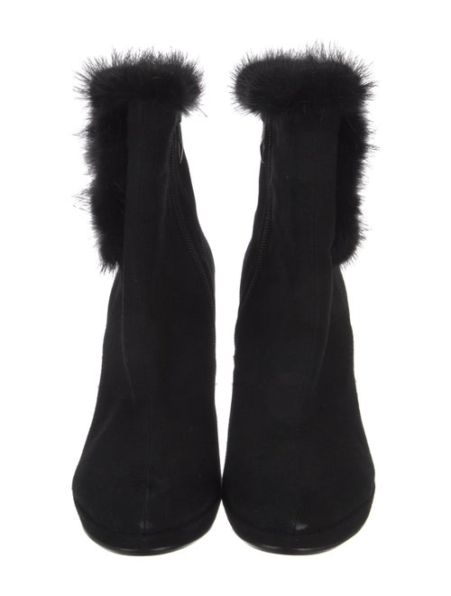 Roberta di Camerino Suede Crystal Embellishments Boots