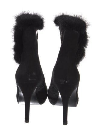 Roberta di Camerino Suede Crystal Embellishments Boots