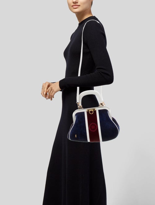 Roberta di Camerino Velvet Top Handle Bag