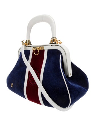 Roberta di Camerino Velvet Top Handle Bag
