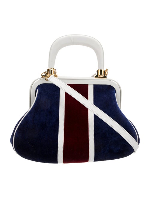 Roberta di Camerino Velvet Top Handle Bag