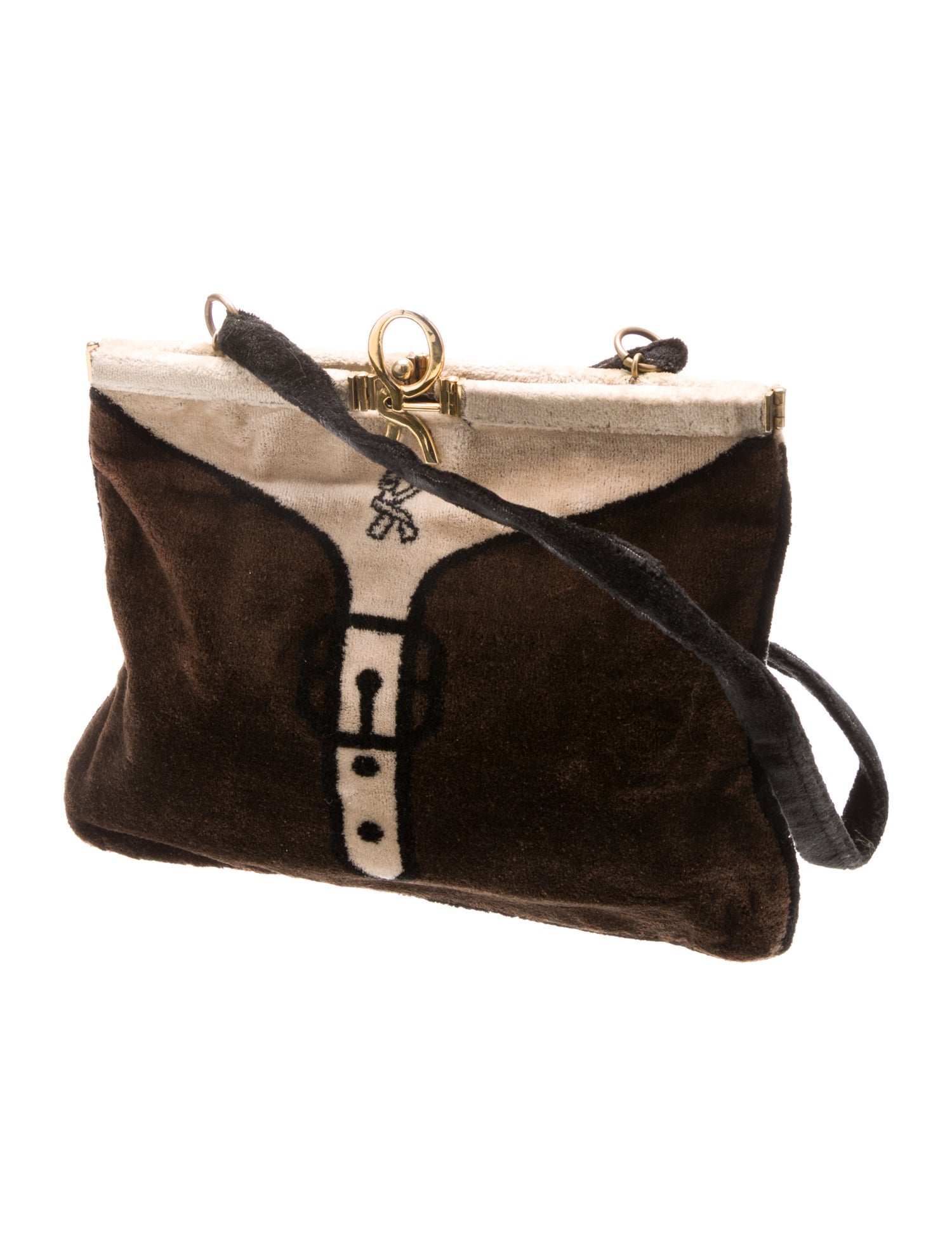 Roberta di Camerino Terry Cloth Shoulder Bag