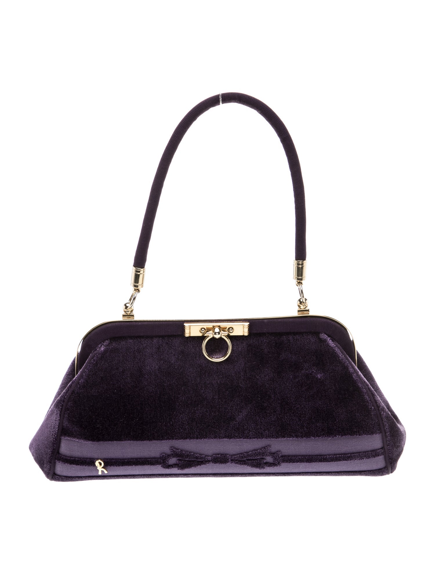 Roberta di Camerino Velvet Top Handle Bag
