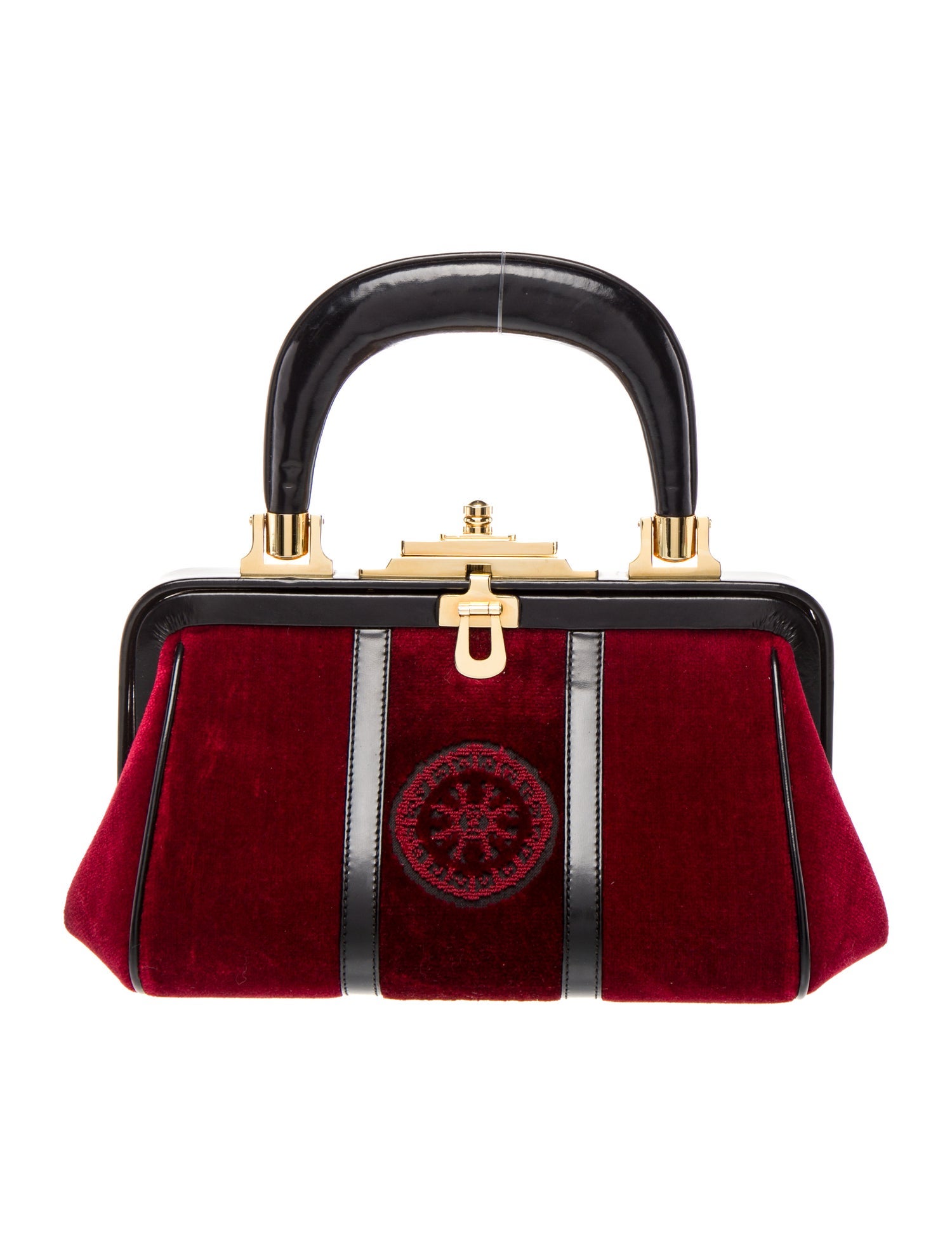 Roberta di Camerino Velvet Top Handle Bag