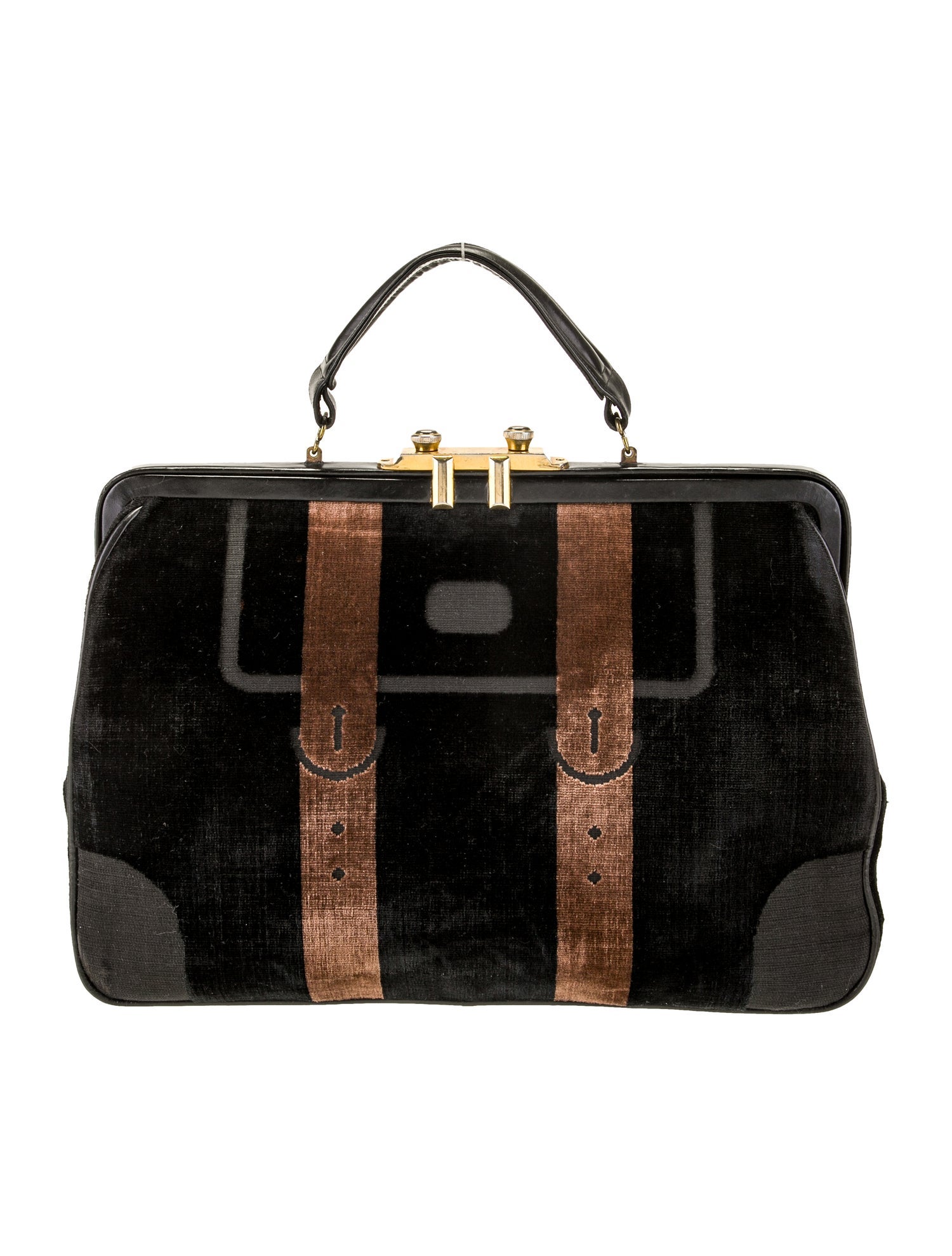 Roberta di Camerino Velvet Top Handle Bag