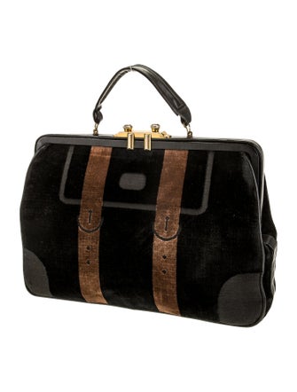 Roberta di Camerino Velvet Top Handle Bag