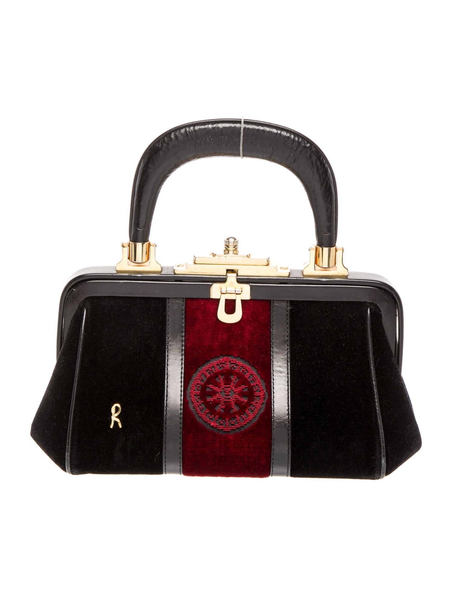 Roberta di Camerino Velvet Top Handle Bag