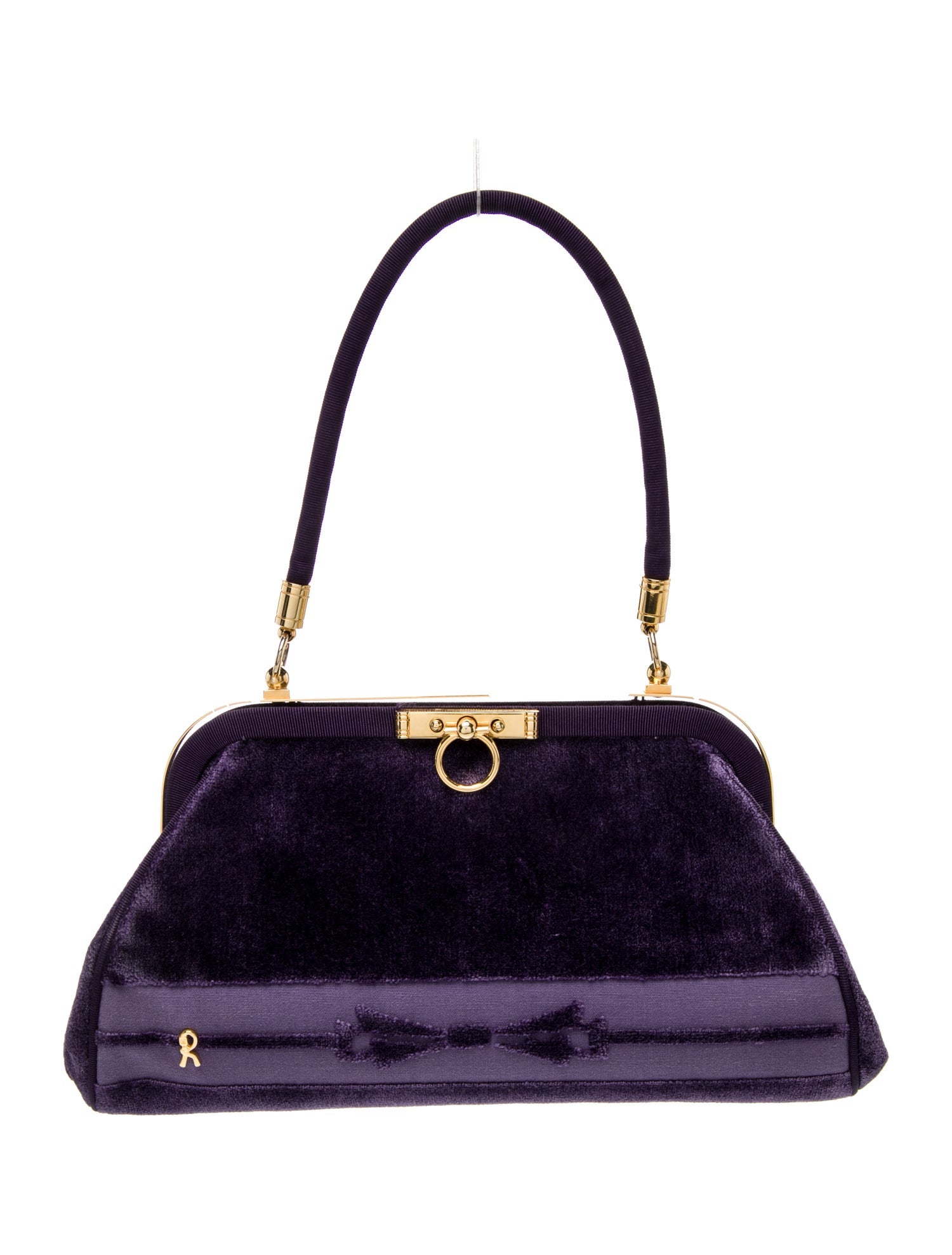 Roberta di Camerino Velvet Top Handle Bag