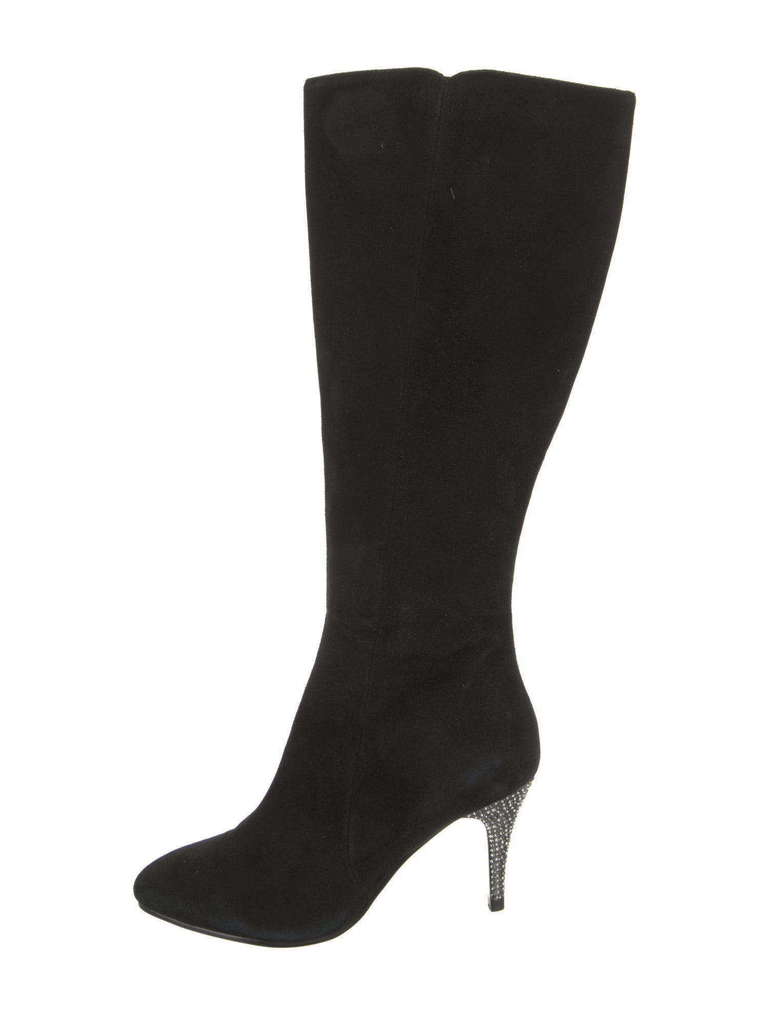 Roberta di Camerino Suede Crystal Embellishments Boots