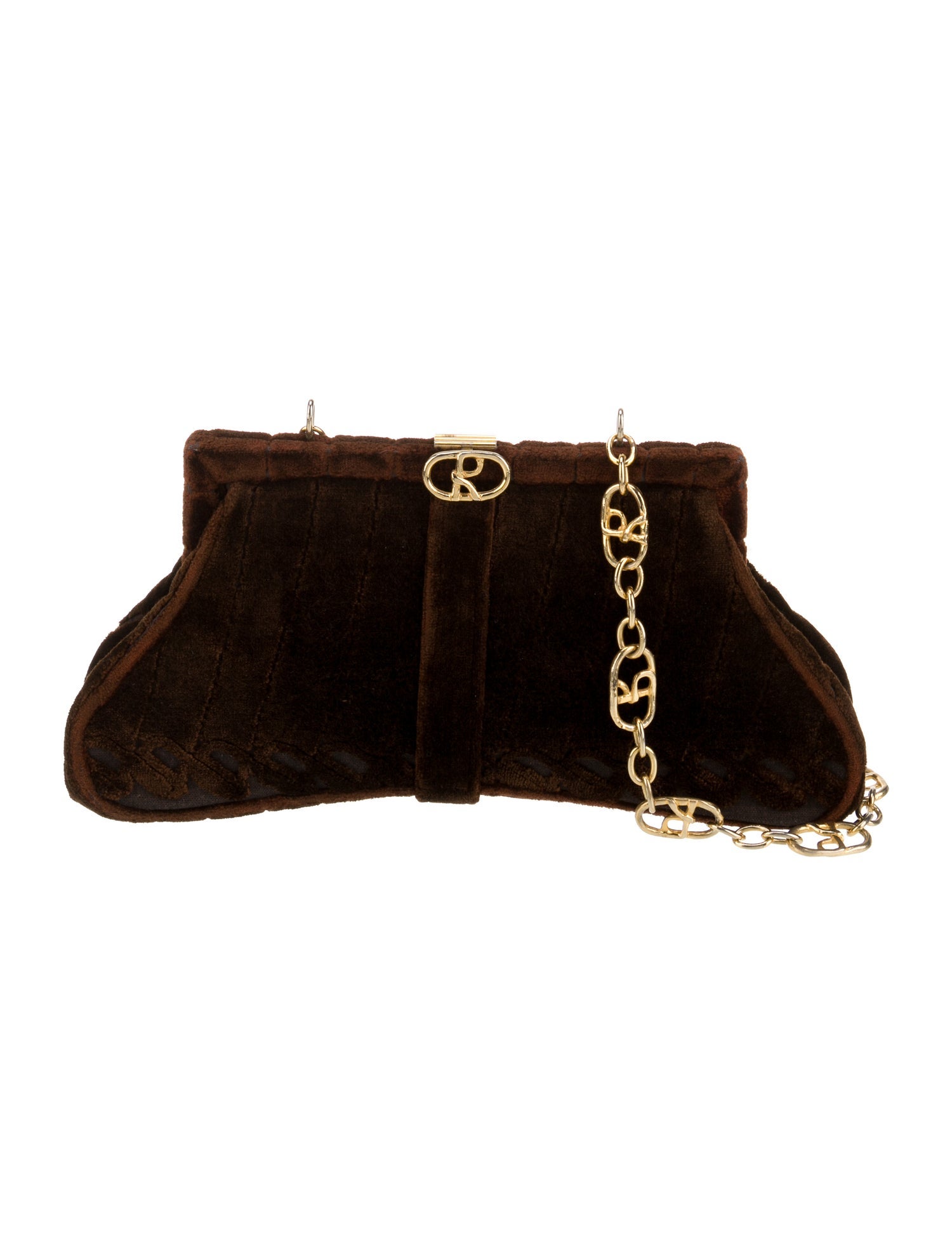 Roberta di Camerino Velvet Shoulder Bag