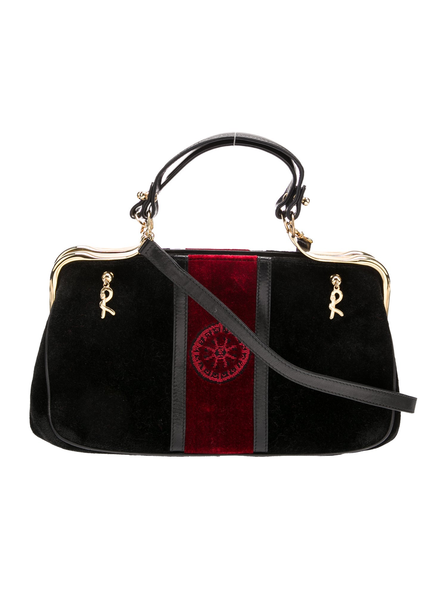 Roberta di Camerino Velvet Top Handle Bag