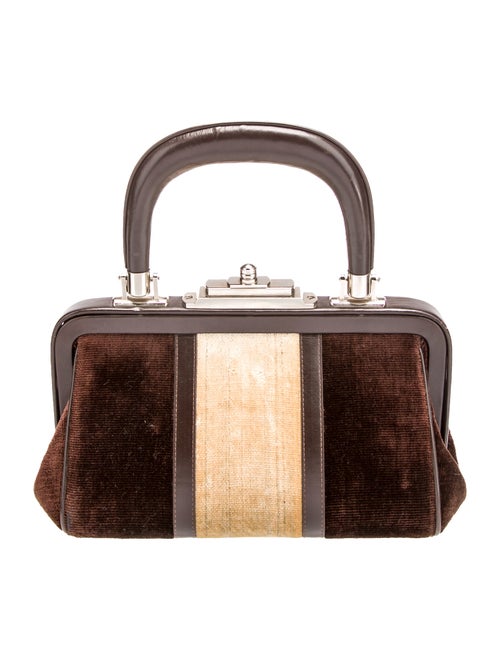 Roberta di Camerino Velvet Top Handle Bag