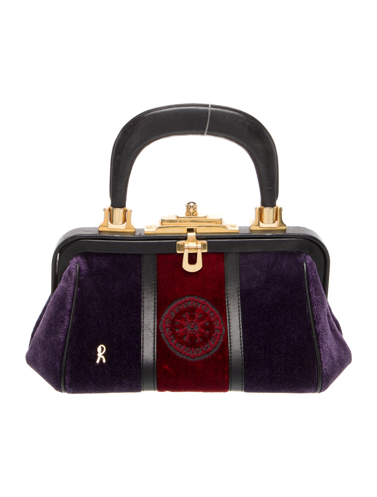Roberta di Camerino Velvet Top Handle Bag