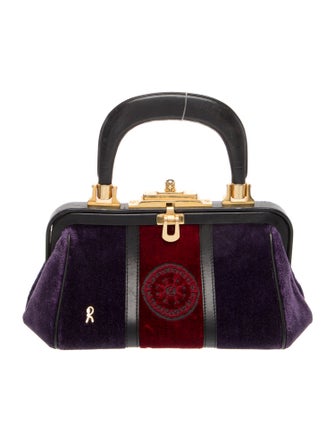 Roberta di Camerino Velvet Top Handle Bag