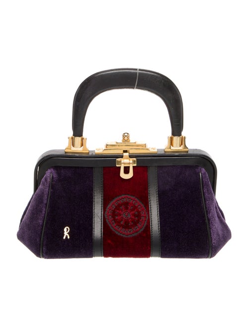 Roberta di Camerino Velvet Top Handle Bag