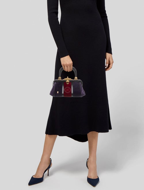 Roberta di Camerino Velvet Top Handle Bag