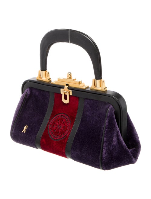 Roberta di Camerino Velvet Top Handle Bag