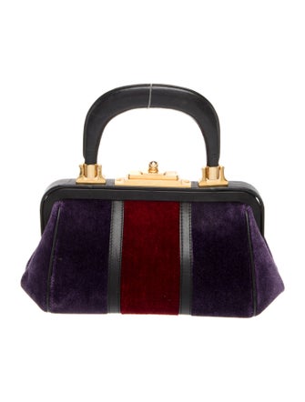 Roberta di Camerino Velvet Top Handle Bag