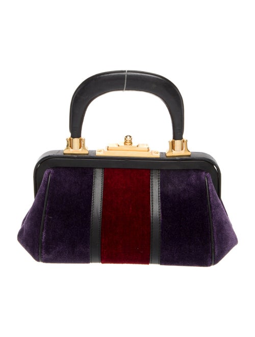 Roberta di Camerino Velvet Top Handle Bag