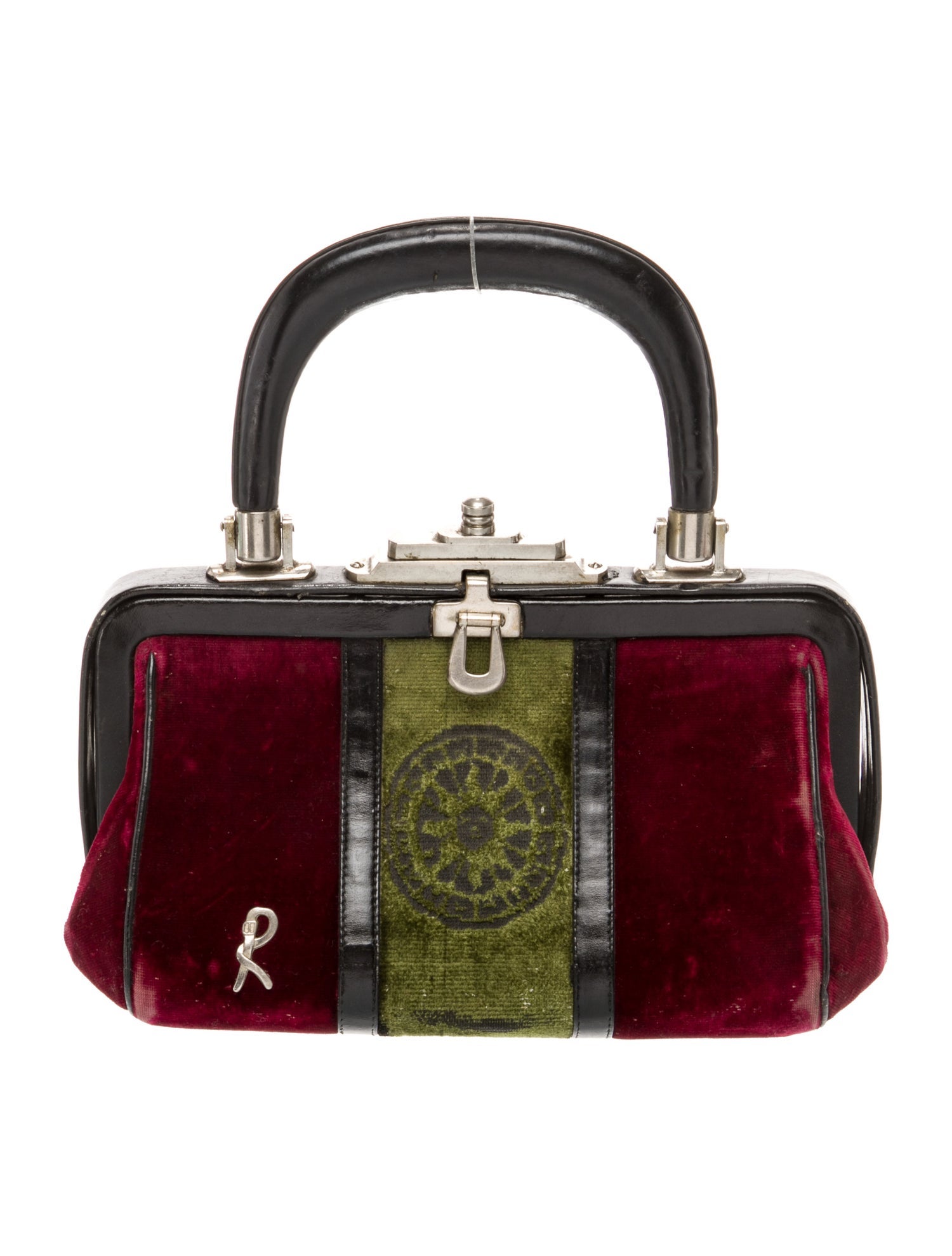Roberta di Camerino Velvet Top Handle Bag