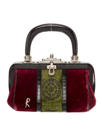 Roberta di Camerino Velvet Top Handle Bag