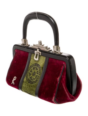 Roberta di Camerino Velvet Top Handle Bag