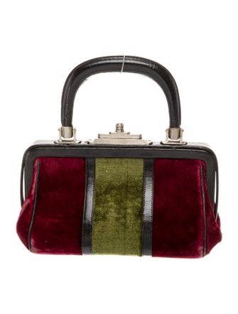 Roberta di Camerino Velvet Top Handle Bag