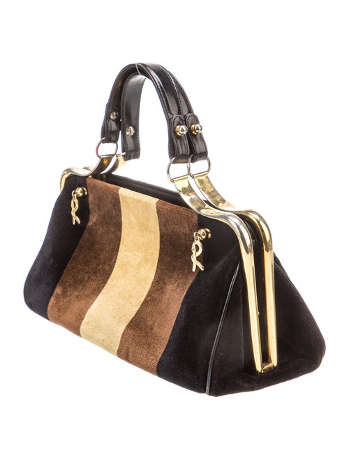 Roberta di Camerino Velvet Top Handle Bag