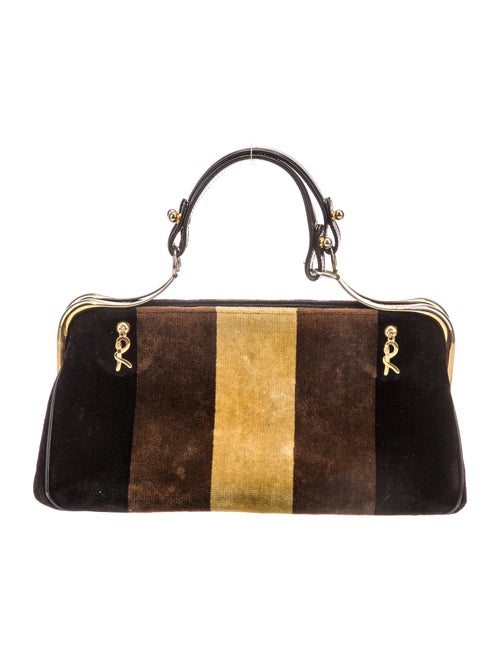 Roberta di Camerino Velvet Top Handle Bag