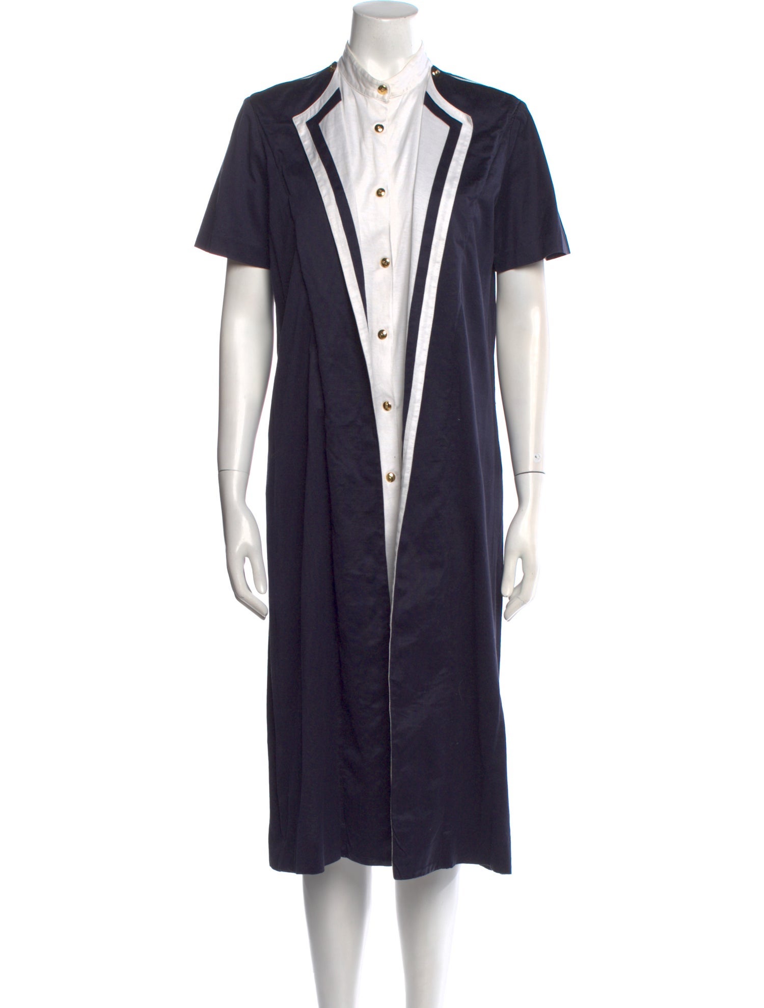 Roberta di Camerino Mock Neck Midi Length Dress