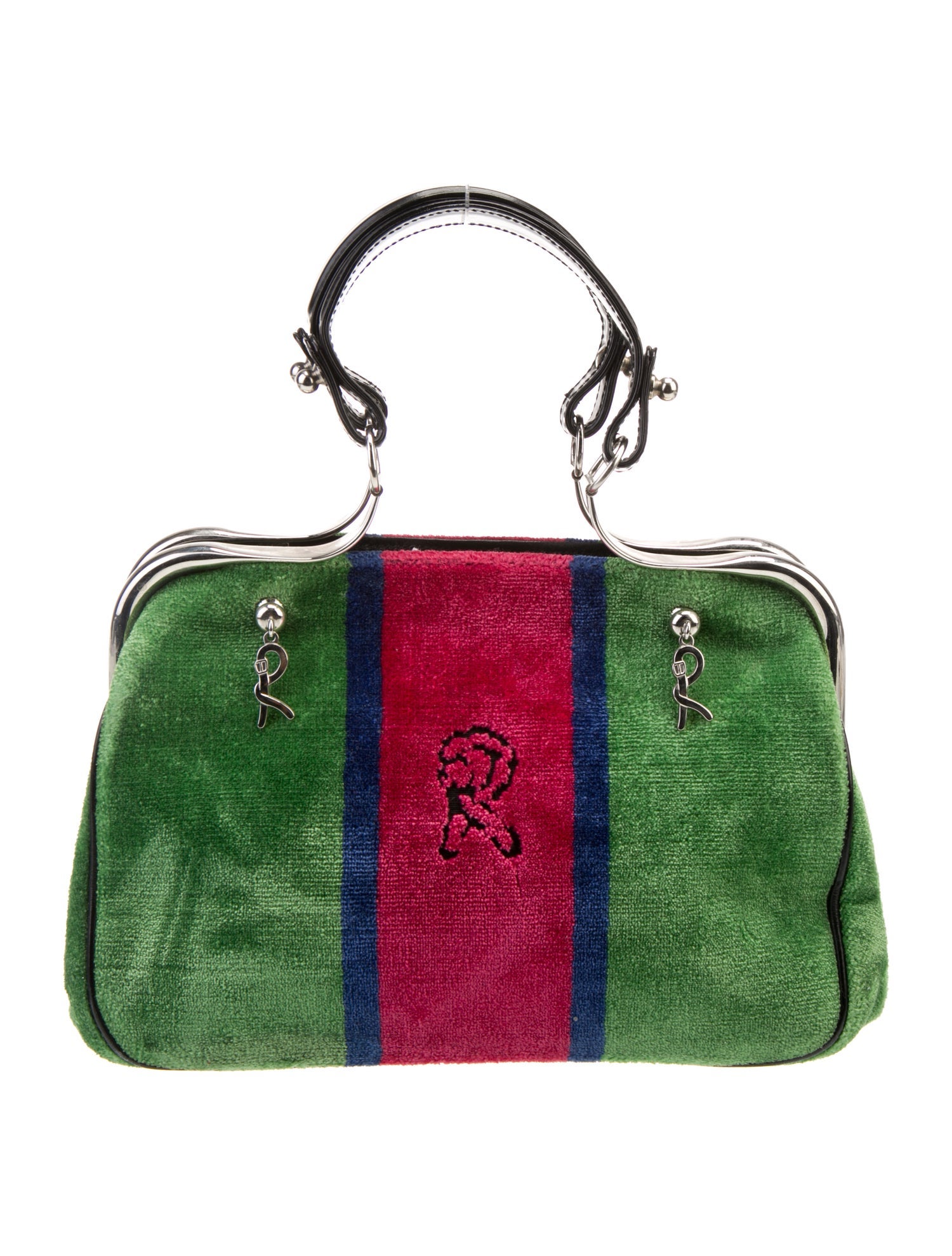 Roberta di Camerino Velvet Top Handle Bag