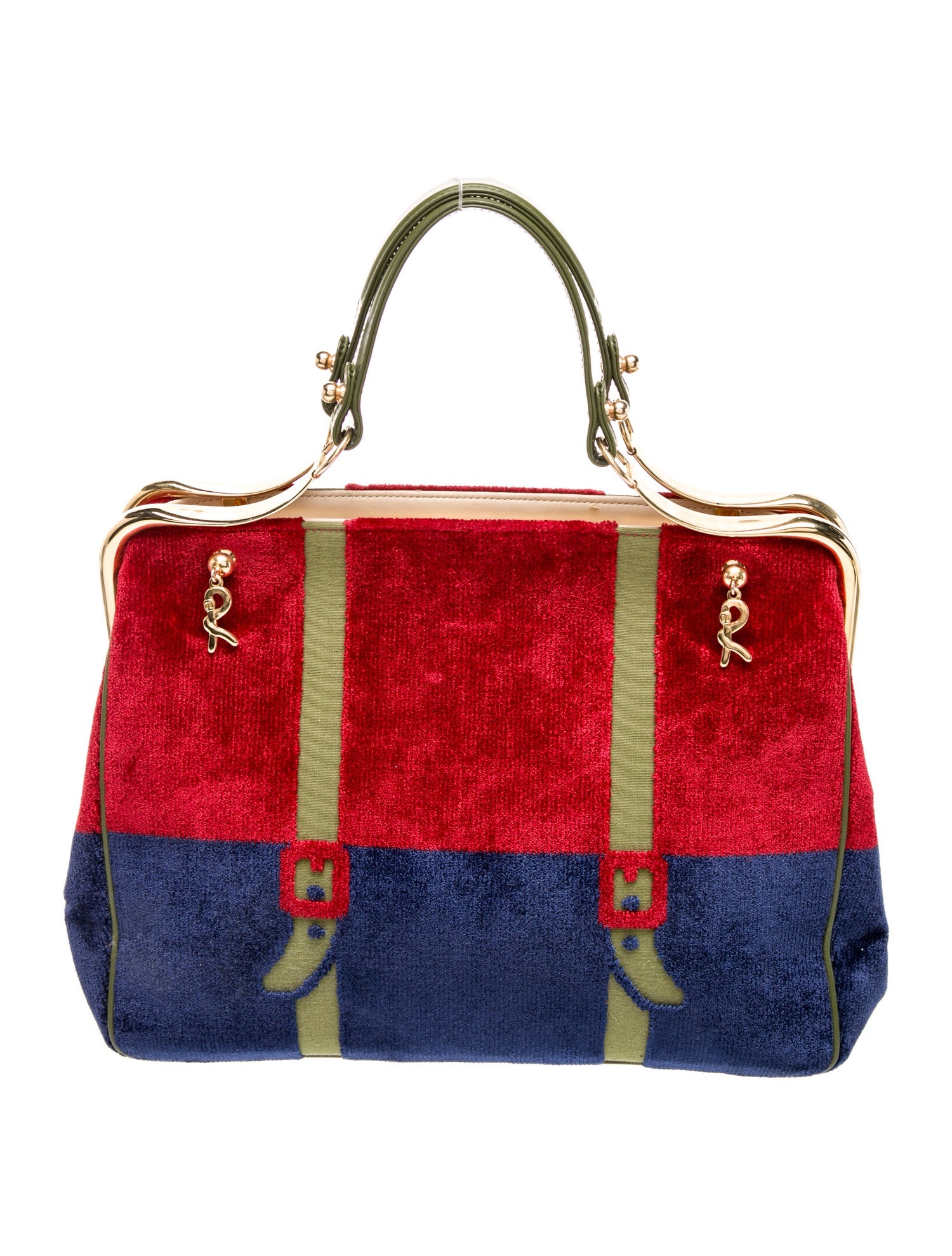 Roberta di Camerino Velvet Top Handle Bag Vintage