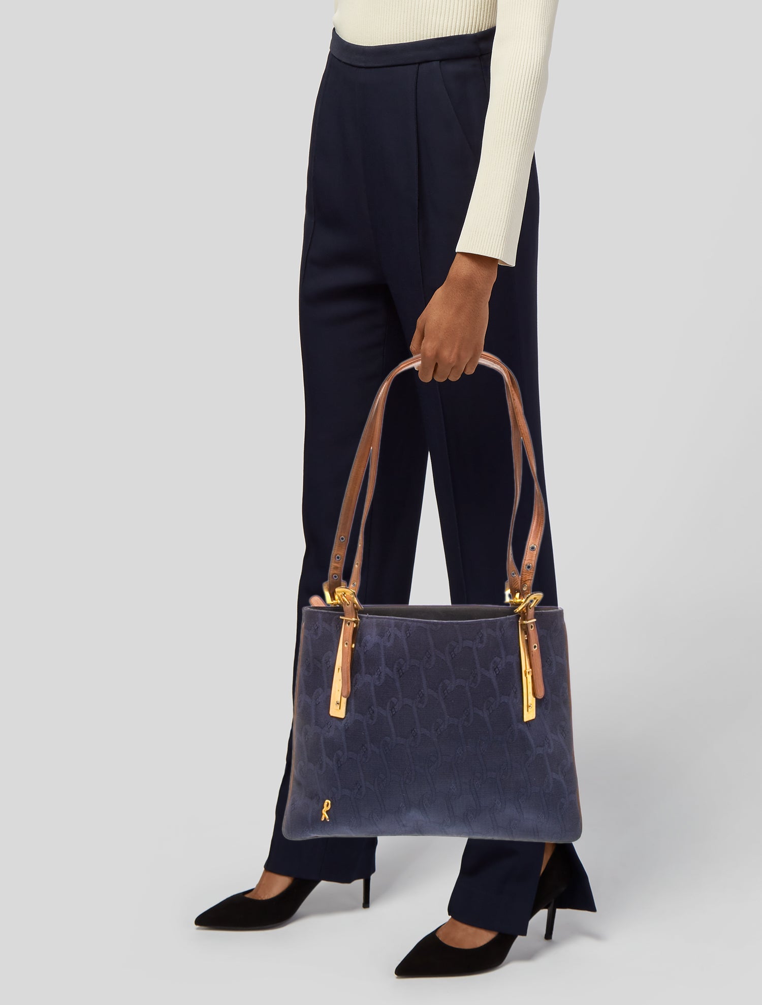 Roberta di Camerino Leather Handle Bag - Red Handle Bags, Handbags