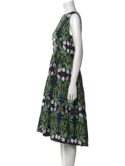 Roi du Lac Silk Midi Length Dress