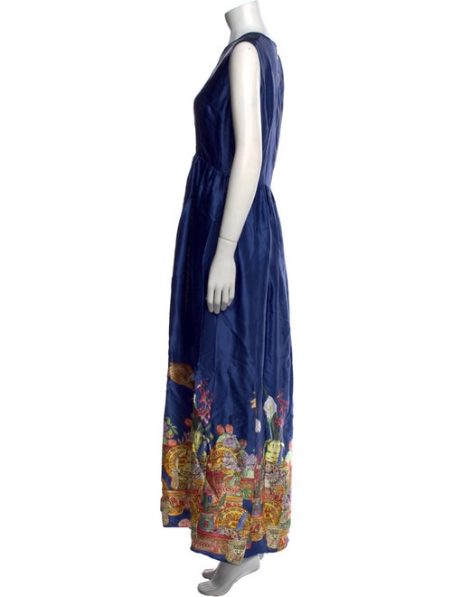 Roi du Lac Silk Long Dress