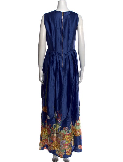 Roi du Lac Silk Long Dress
