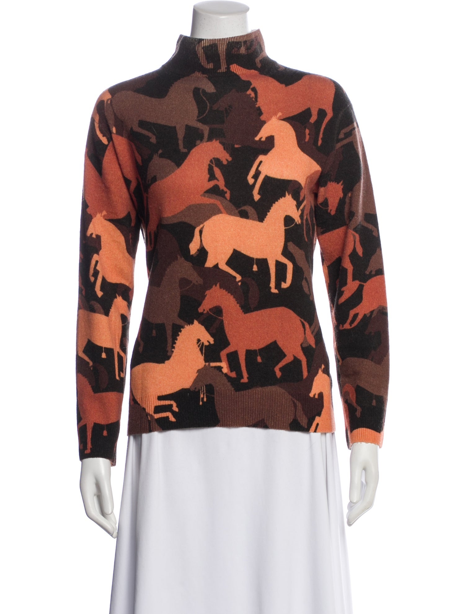 Roi du Lac Printed Turtleneck Sweater
