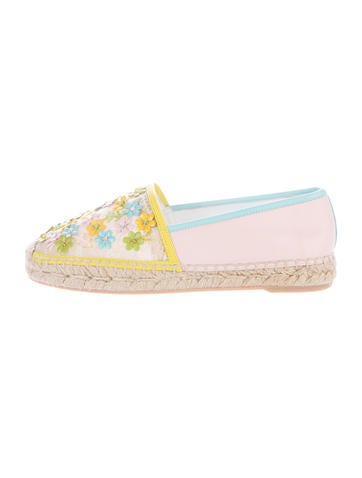 Rene Caovilla Multicolor Embroidered Espadrilles
