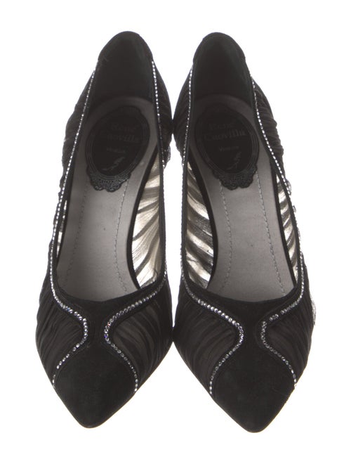 René Caovilla Glitter Accents Pumps