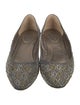 René Caovilla Canvas Printed Flats
