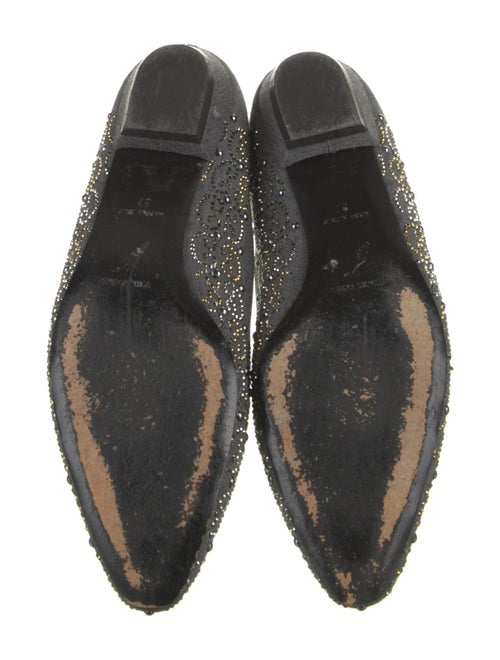 René Caovilla Canvas Printed Flats