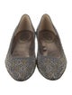 René Caovilla Printed Crystal Embellishments Flats