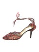 René Caovilla Printed D'Orsay Pumps