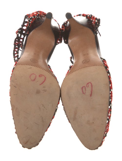 René Caovilla Printed D'Orsay Pumps