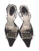 René Caovilla Mesh Beaded Accents Slingback Pumps