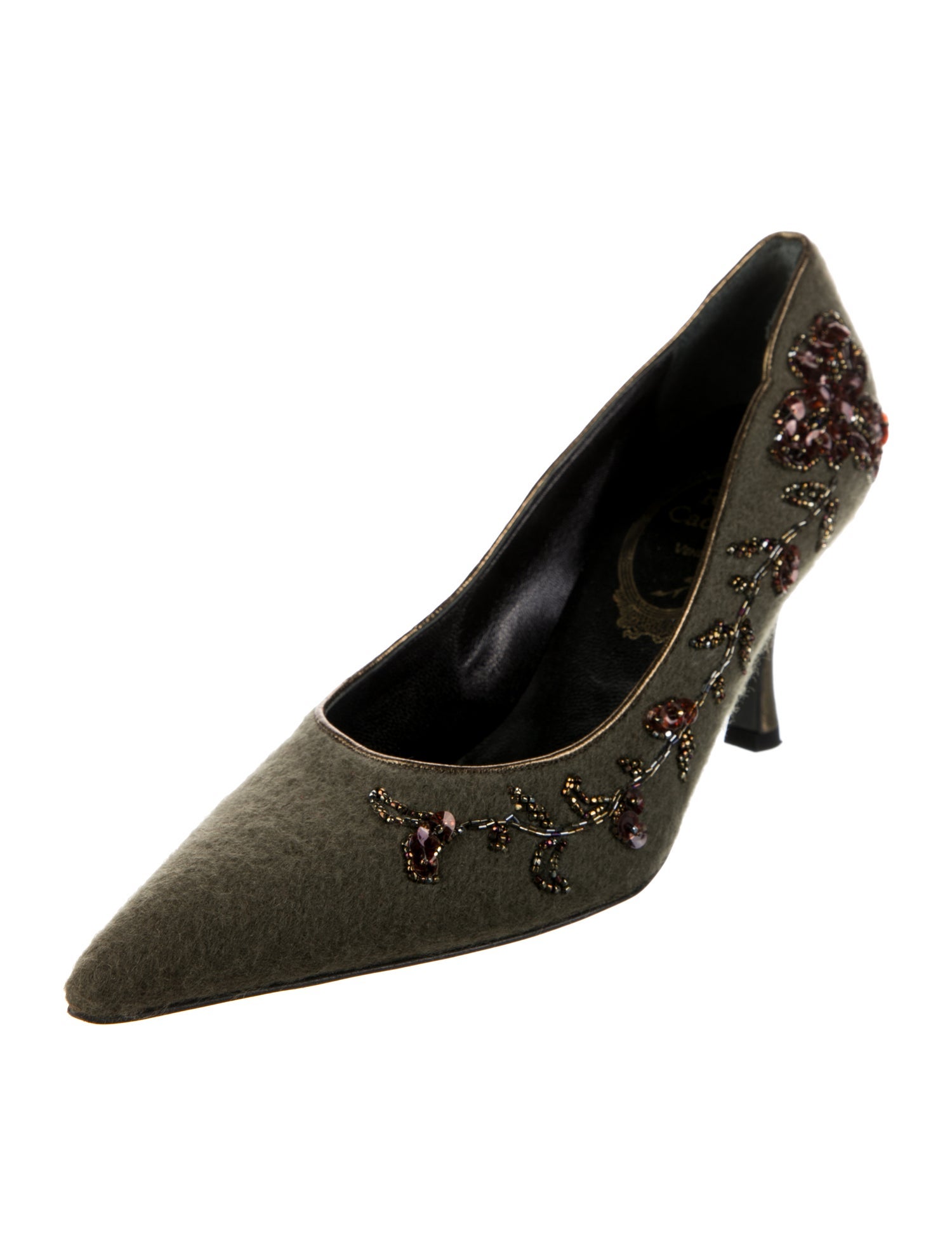 René Caovilla Sequin Embellishments Pumps