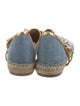 René Caovilla Denim Crystal Embellishments Espadrilles