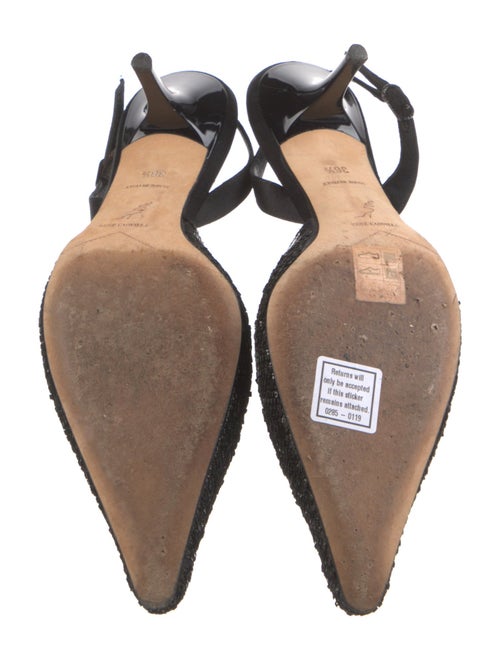 René Caovilla Sequins Slingback Pumps