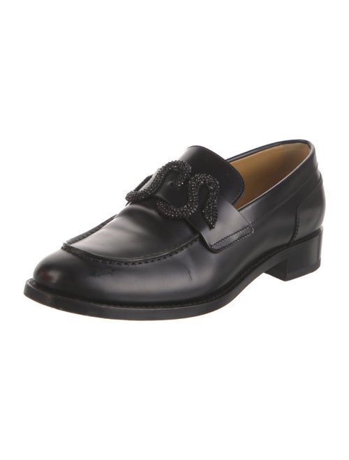 René Caovilla Leather Loafers