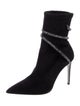 René Caovilla Suede Crystal Embellishments Sock Boots